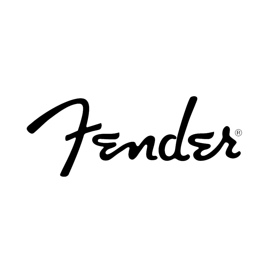 Black and white Fender logo